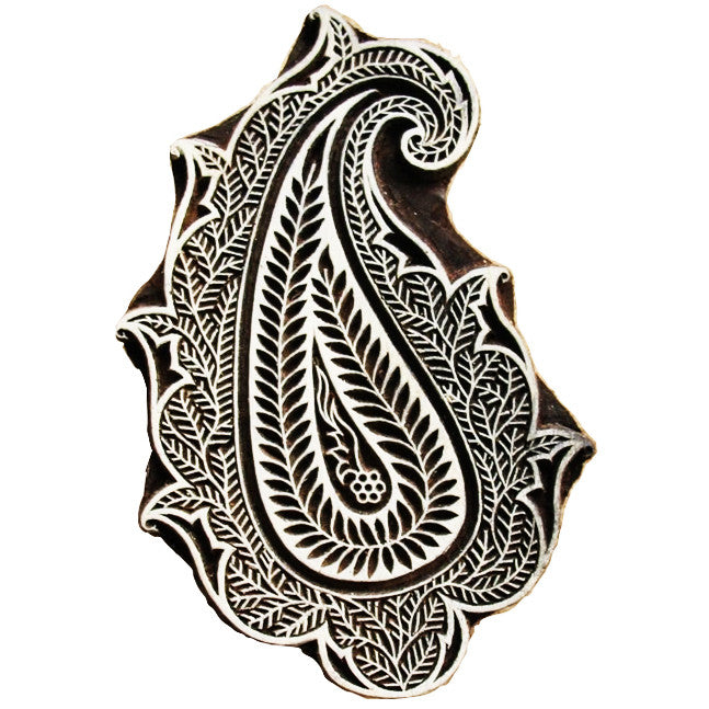 Paisley Wooden Stamp for Block Printing Buy Online From DesiCrafts