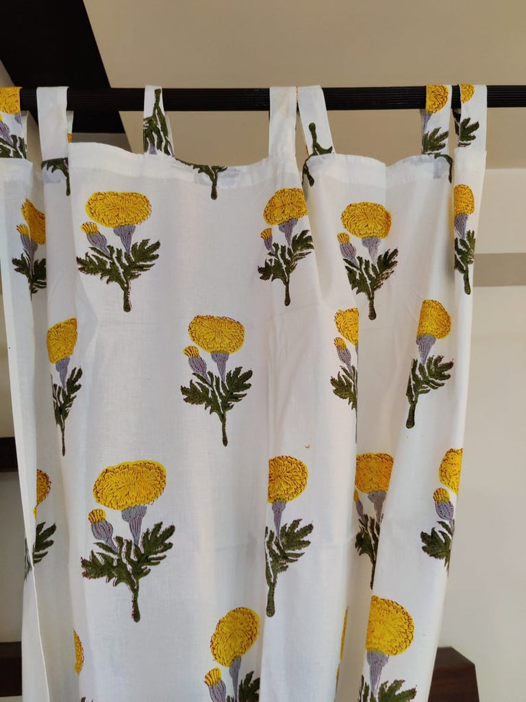 Tab Top Printed Curtains