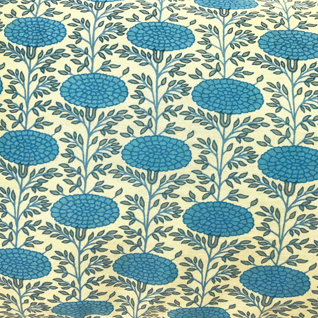 Sky Marigold Lumbar Silk Pillow Cover