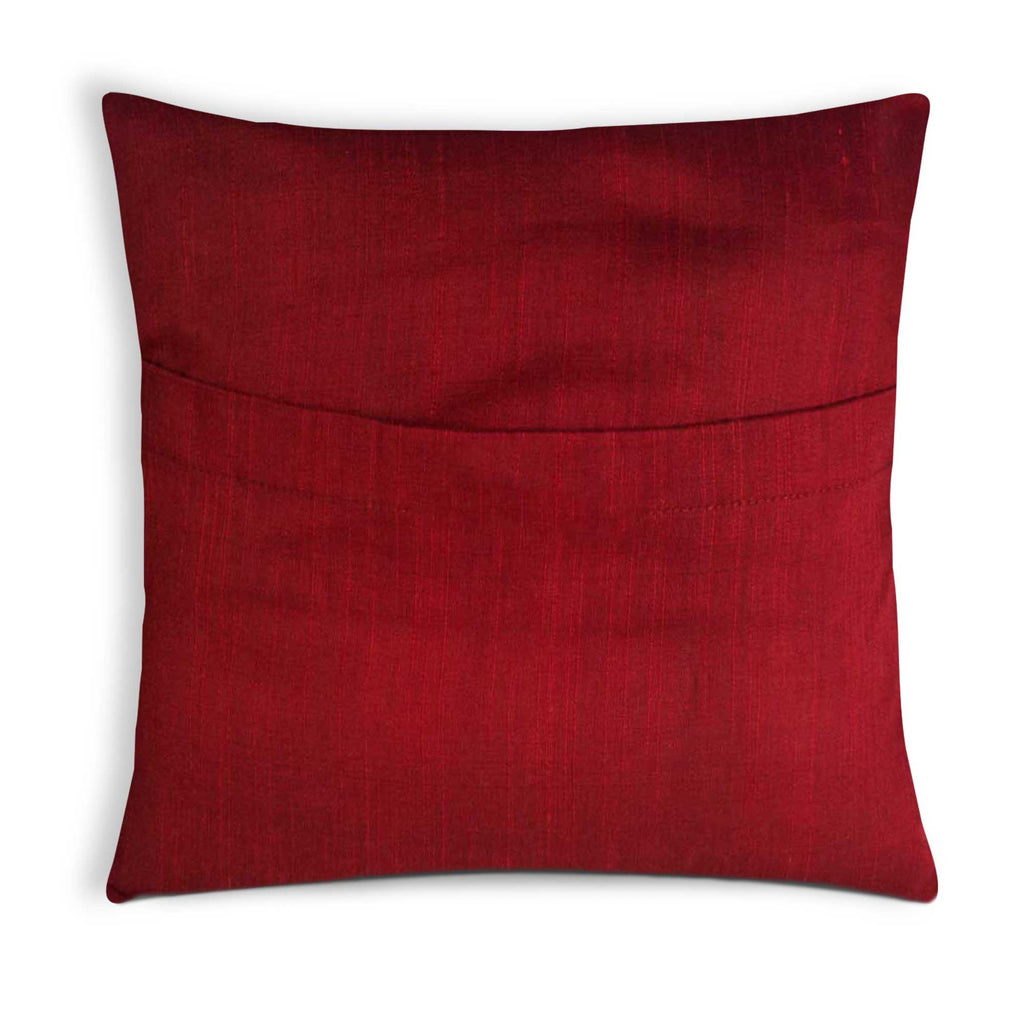 Red and Green Silk Pillow Cover Buy Online From India