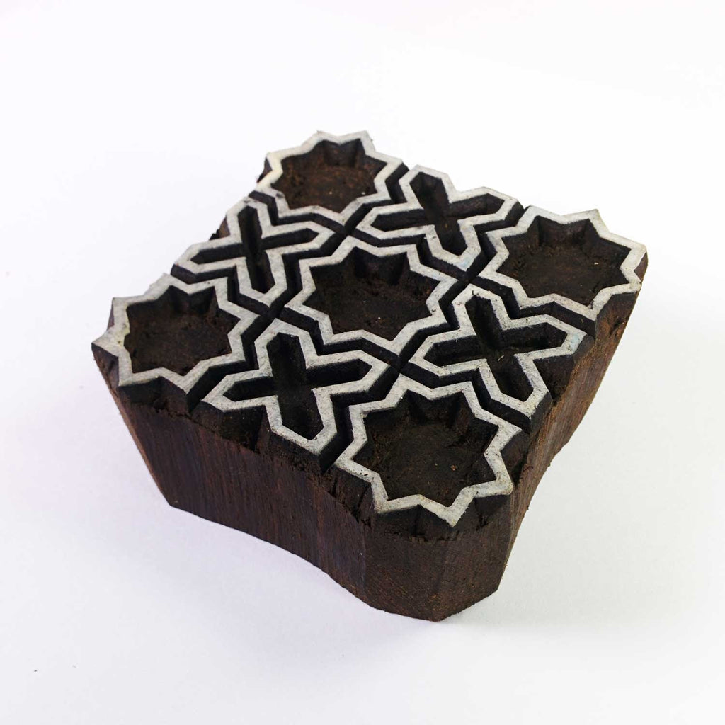 Tic Tac Toe Wooden Block for Textile Printing
