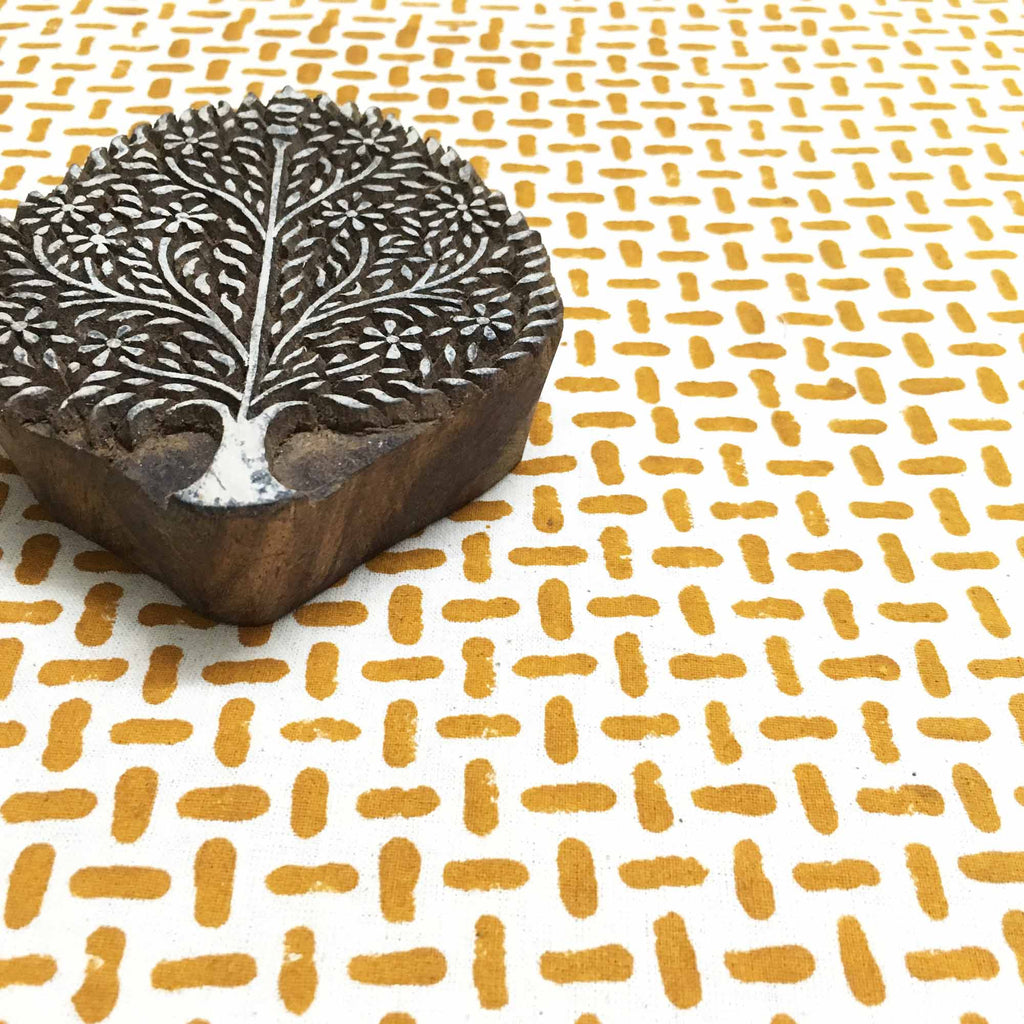 Streets of Adyar Hand Block Printed Cotton Fabric