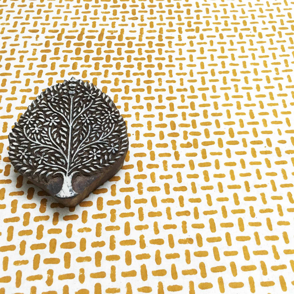 Streets of Adyar Hand Block Printed Cotton Fabric