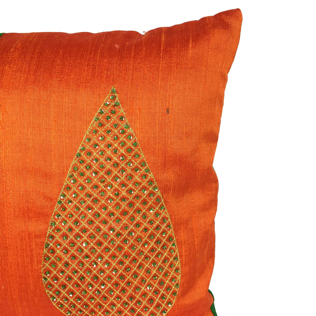 Raw silk cushion covers by DesiCrafts