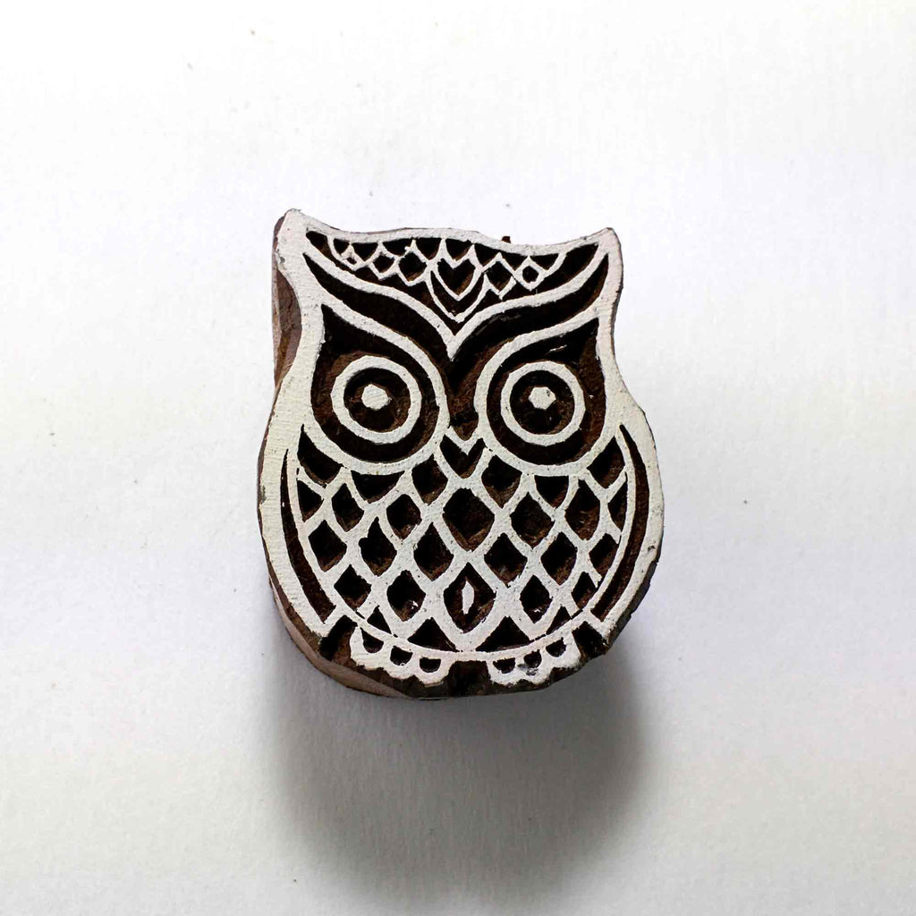 Owl Stamp For Fabric Printing