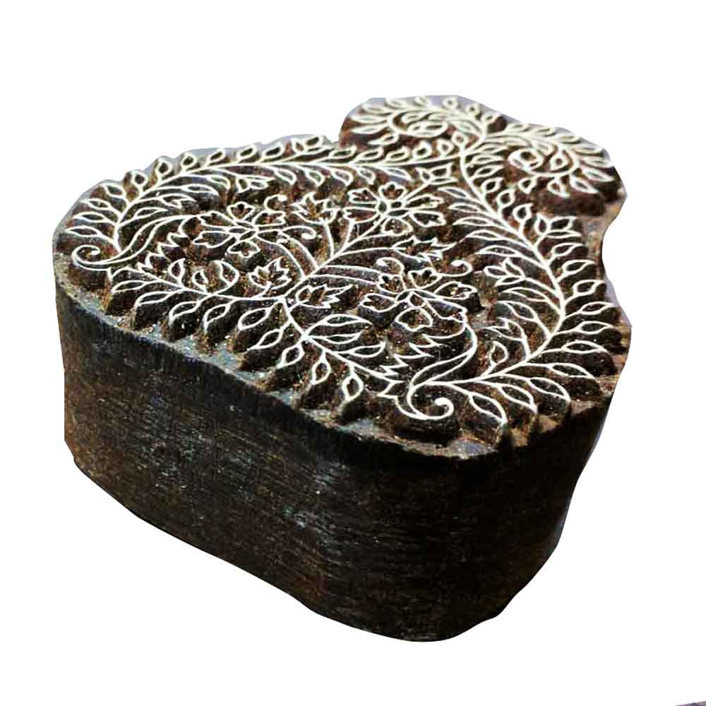 Paisely Wooden Block Printing Stamp buy from DesiCrafts