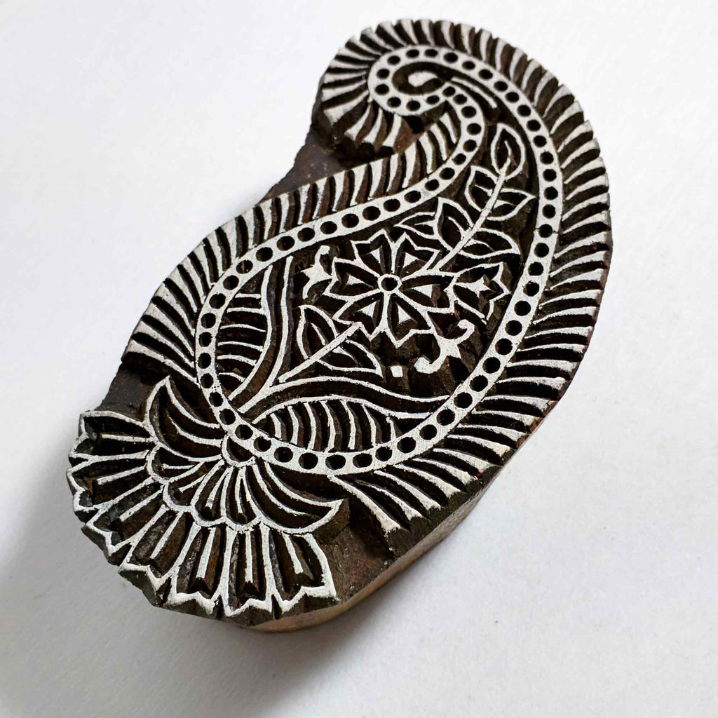 Paisley Wood Stamp for Block Printing