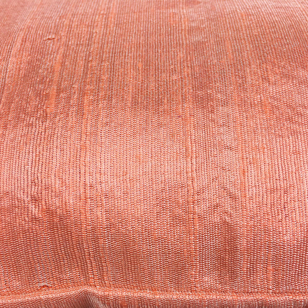 Peach silk pillow cover by DesiCrafts