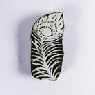 Peacock Feather Block Printing Stamp