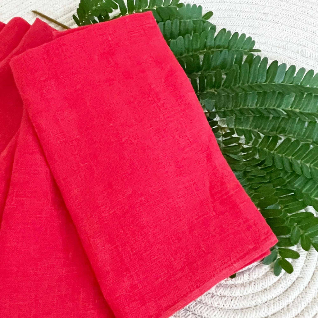Red Linen Napkins