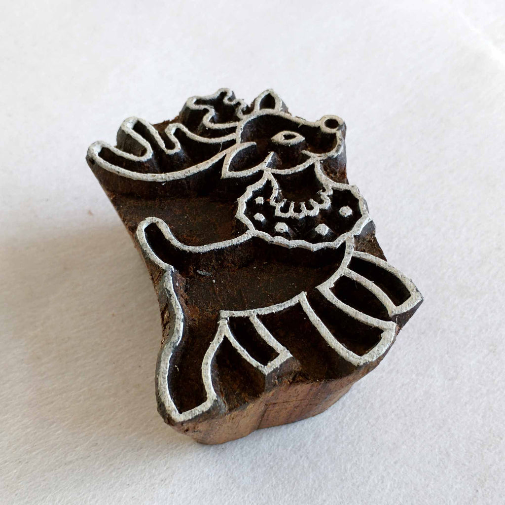 Reindeer Wooden Stamp for Printing