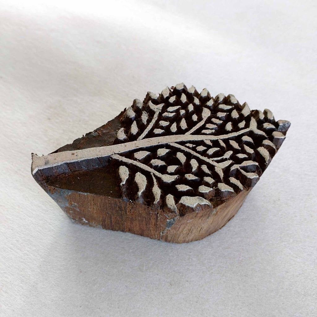 Small Tree Wooden Block Printing Stamp