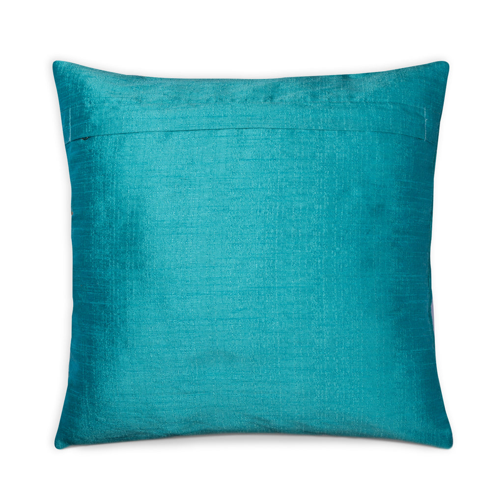 Teal Patchwork Cushion Cover