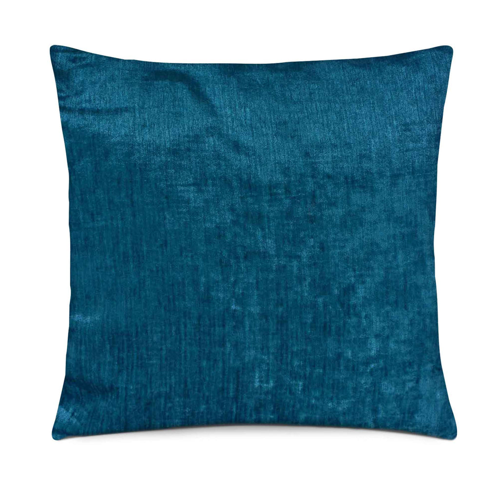 Teal velvet pillow cover buy online from DesiCrafts