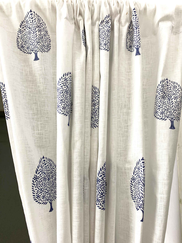 Tree Of Life Cotton Curtain Panels