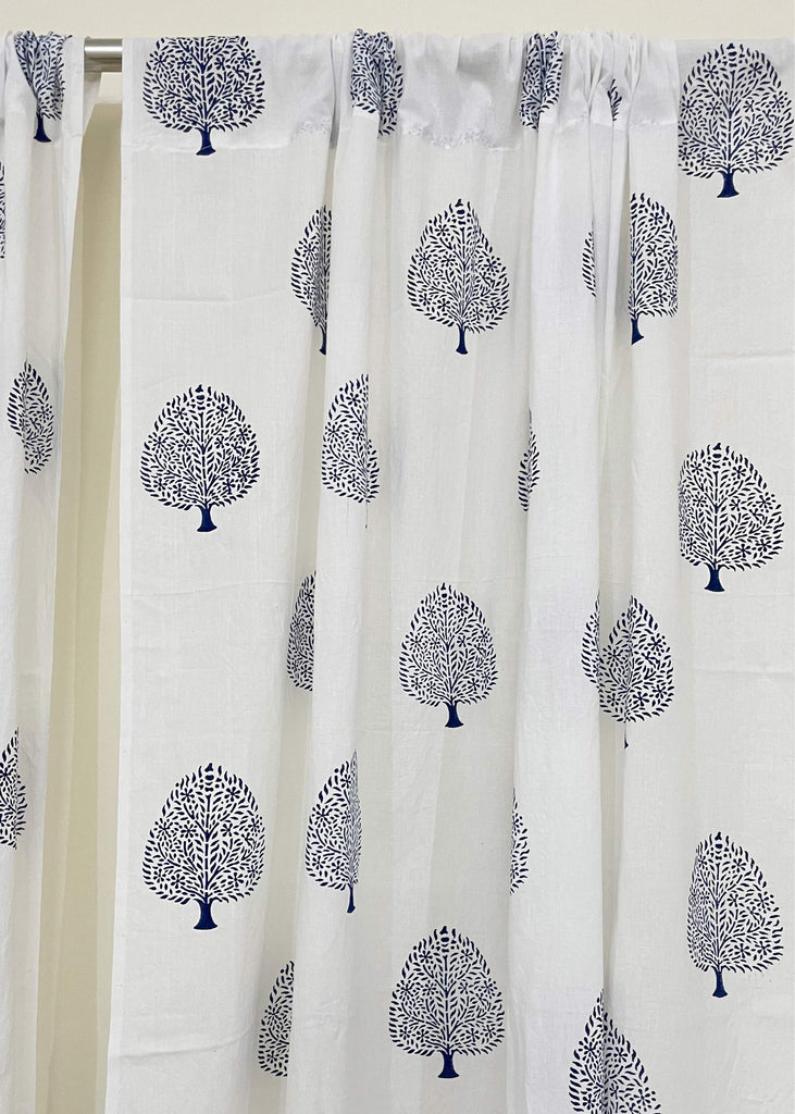Tree Of Life Cotton Curtain Panels
