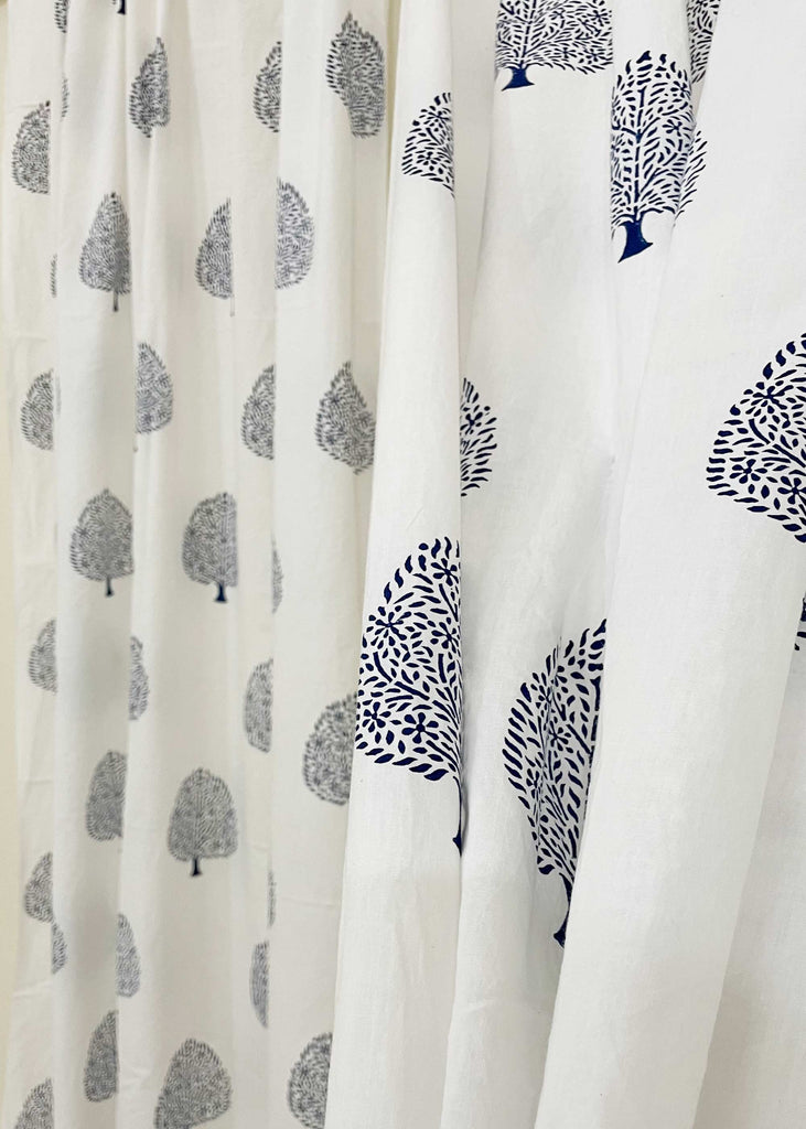 Tree Of Life Cotton Curtain Panels