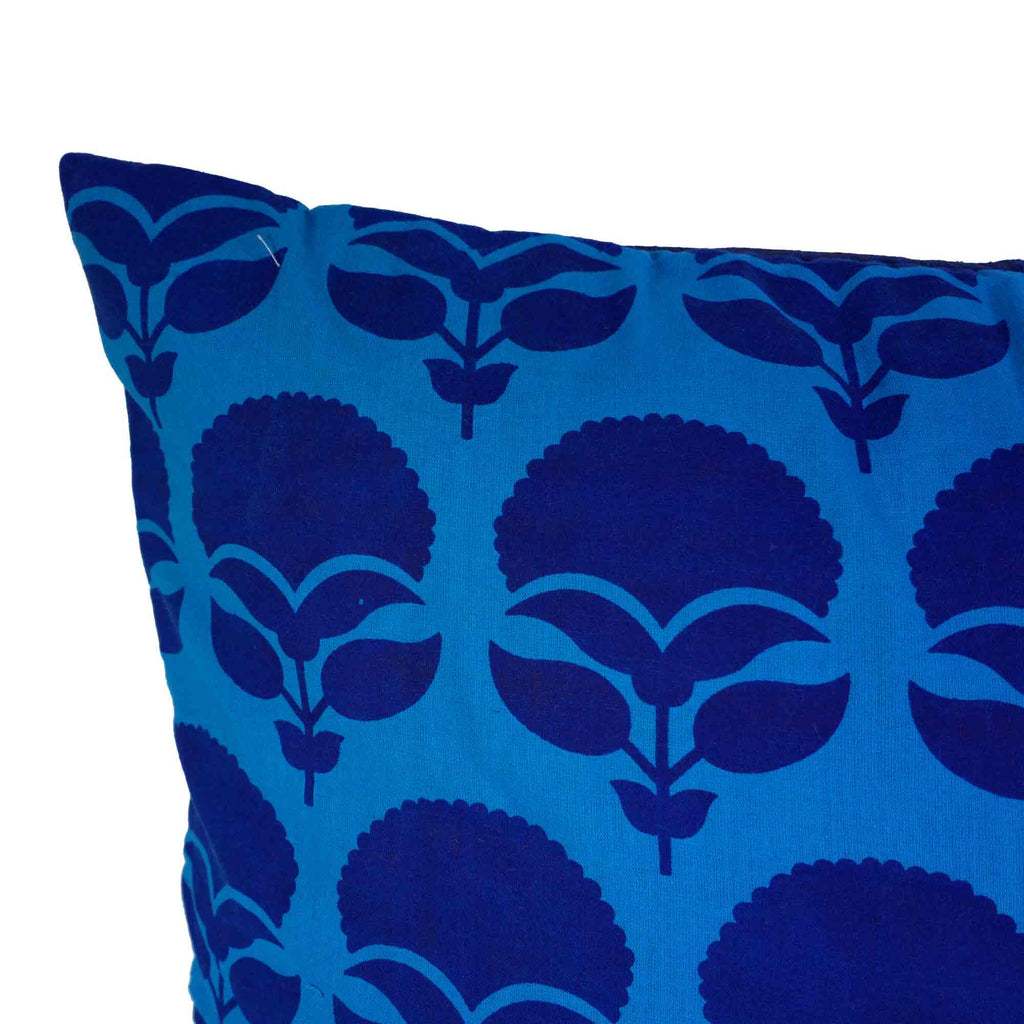 Turquoise tree cushion cover buy online from India