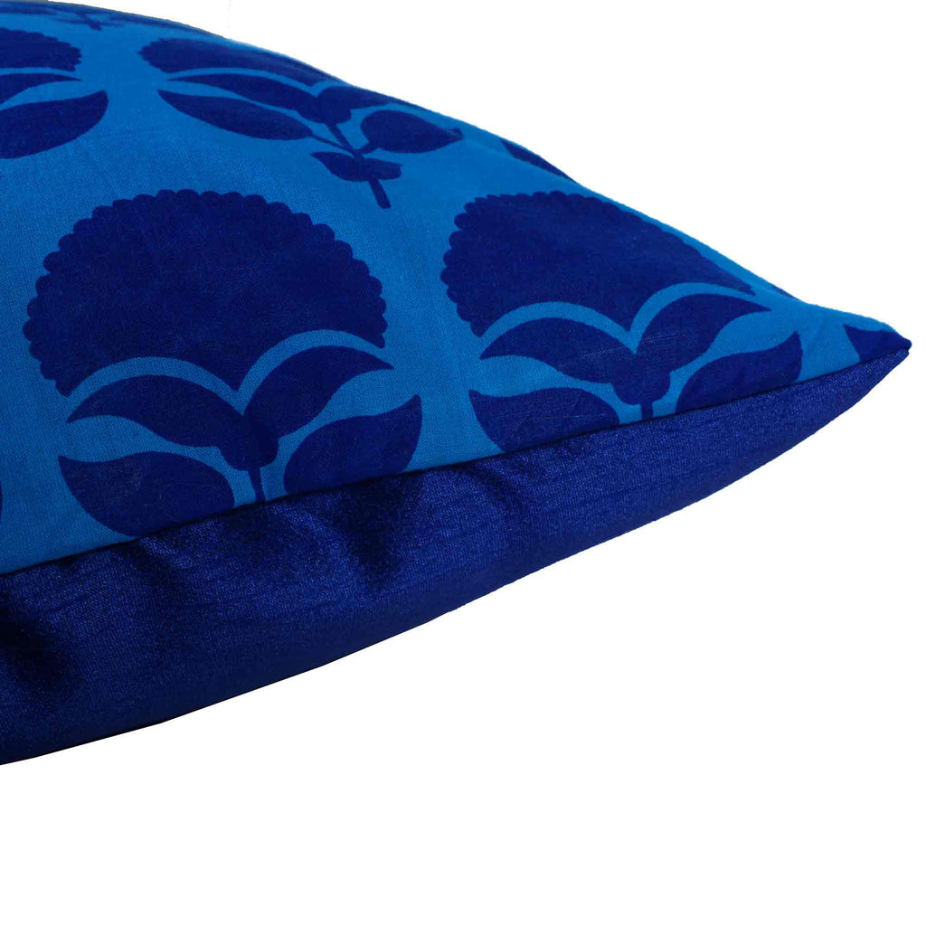 Turquoise tree cushion cover buy online from India