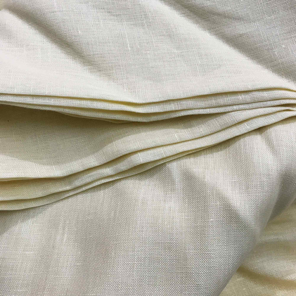 Upholstery Linen Fabric in Ivory