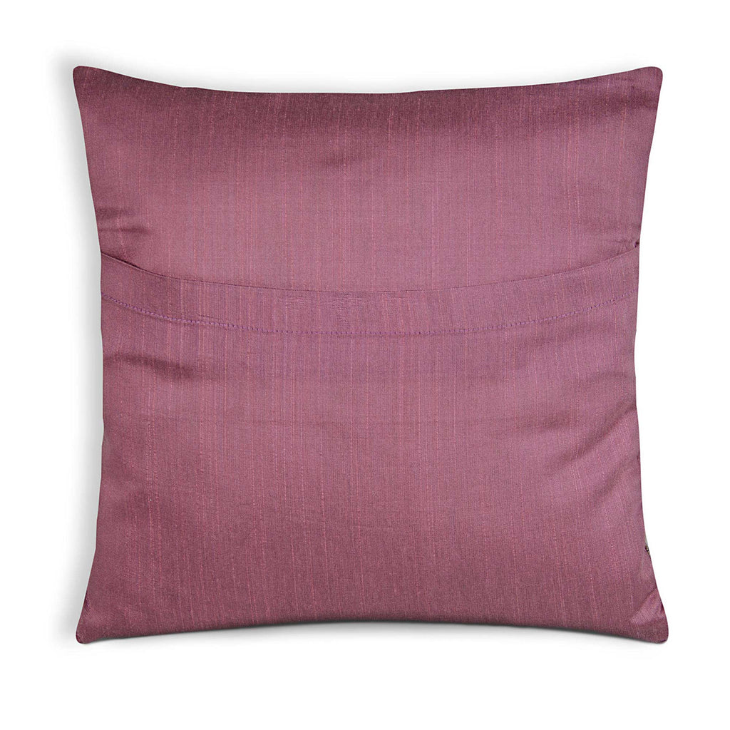 lavender and gold silk cushion cover