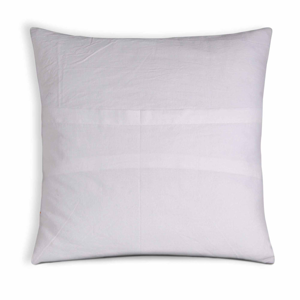 white and Green Soft Cotton Pillow Cover 