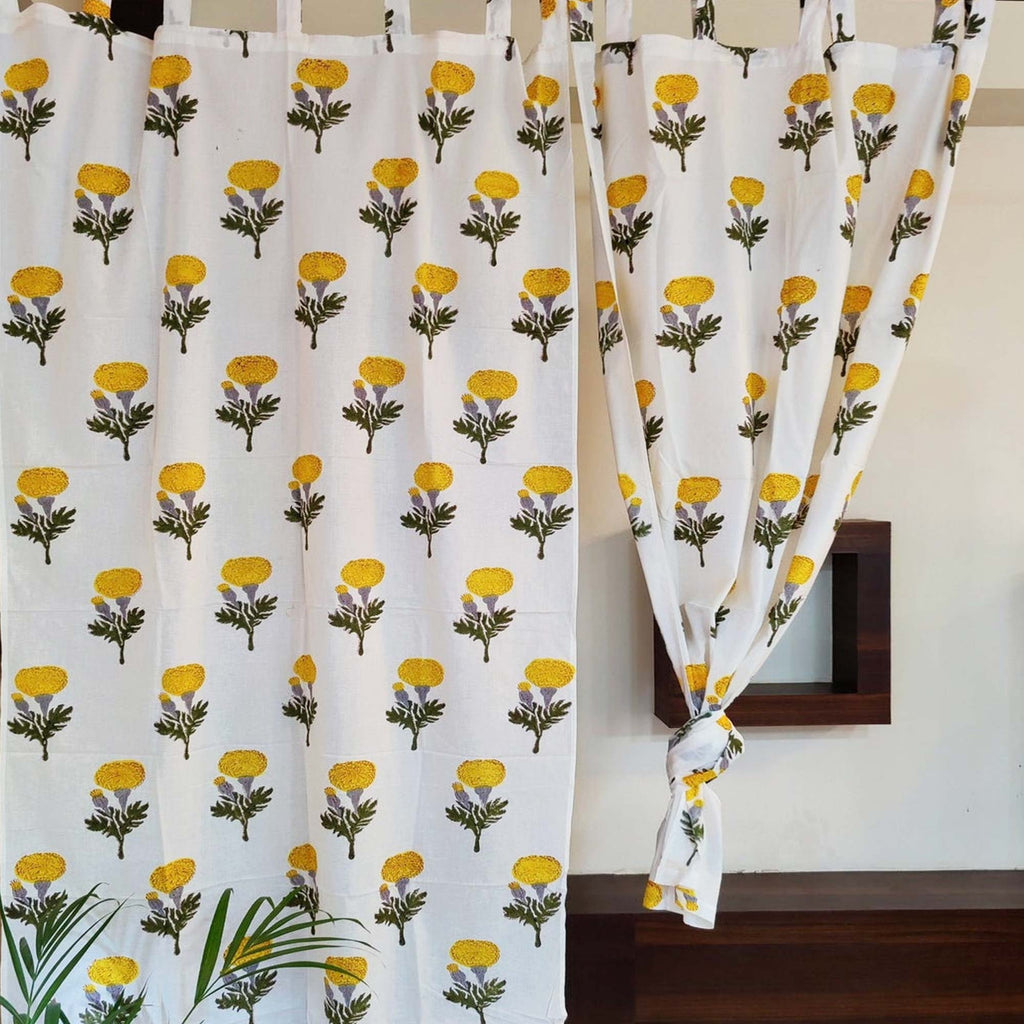 Hand Block Printed Curtains